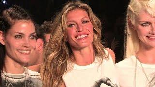 Supermodel Gisele Bundchen makes teary last catwalk turn