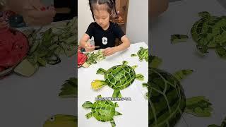 7岁小女孩凭借奇思妙想和出色的动手能力，做出一件件妙趣横生的手工作品，走红网络#高手在民间 #手工#手工制作#萌娃成长记