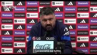 Gattuso "ringhia" contro un giornalista: "È la quarta volta che mi chiedi la stessa cosa"