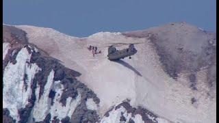 Chinook helicopter makes daring rescue on Mt. Hood