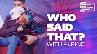 "Who said that?" F1® Team Radio Quiz wit Pierre Gasly and Esteban Ocon