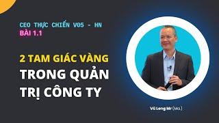 Quản trị doanh nghiệp xoay quanh 2 tam giác vàng, tiền đề của Mô hình Kim cương | Vũ Long