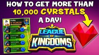 League Of Kingdoms - How To Get More Than 10,000 Crystals A Day!