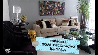 NOVA DECORAÇÃO DA SALA - ANTES, DURANTE E TOUR DEPOIS | Organize sem Frescuras!