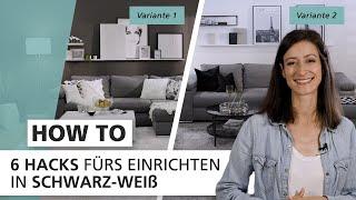  Schwarz-Weiß  Einrichten und dekorieren in unbunten Farben | How to | INTERIYEAH!