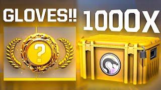 I UNBOXED GLOVES!! (1000x Recoil Case Opening)