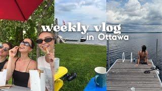 weekly vlog in Ottawa, weekend at the lake, festival with friends
