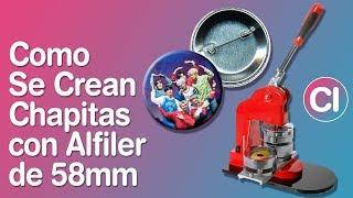 Como Hacer Chapitas con Alfiler Pin de 58mm - Chapita BTS