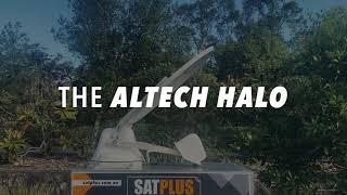 The Altech Halo Fully Automatic Satellite Dish for Caravan