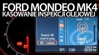 Ford Mondeo MK4 kasowanie "wymiana oleju" (inspekcja przegląd serwis reset)