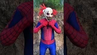 Spiderman ghost prank on Superheroes is gone wrong #shorts