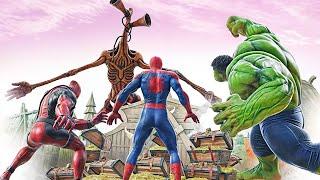 Hulk Vs Siren Head in Treasure Hunt | Spider-man, Deadpool in search of Treasure on Island | EP70