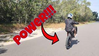 Ebike kenivel ride the 8000w ebike for the first time on the streets!!!