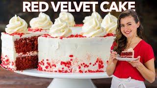 RED VELVET CAKE RECIPE with Cream Cheese Frosting