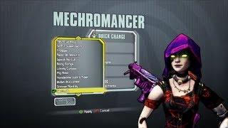 Borderlands 2 All Mechromancer DLC Heads and Skins (Supremacy, Madness and Domination)