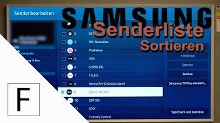 Tutorial Fernseher einstellen: Samsung TV Senderliste bearbeiten, Sender sortieren. Favoritenlisten.