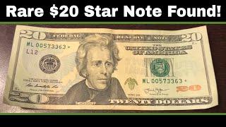 Searching $5,000 in Currency - Rare $20 Star Note Found!