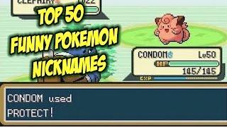 Top 50 FUNNIEST Pokemon Nicknames