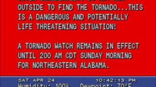 Northeastern Alabama Tornado Touchdown - April 24, 2010 Tornado Outbreak