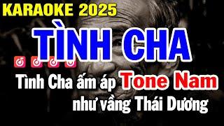 Karaoke Tình Cha - Ngọc Sơn Tone Nam Dể Hát Nhạc Sống | Karaoke Huỳnh Lê