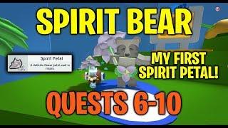 Spirit Bear Quests 6-10 - My First Spirit Petal! - Bee Swarm Simulator