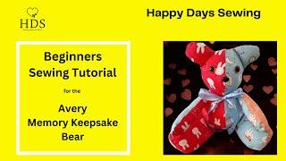 Avery memory Keepsake Bear Tutorial Master Copy 2024