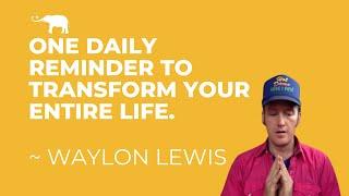 One daily reminder to transform your entire life: #mayitbeofbenefit