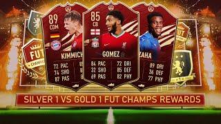 Silver 1 VS Gold 1 FUT Champions Rewards! Insane Packs! FIFA 21 Ultimate Team!