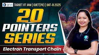 Biochemistry for IIT JAM Biotechnology IFAS: GAT B CUET PG 2025 | Electron Transport Chain Basics