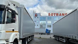 Оперативно покупаю новую телегу. Полуприцеп SOTRANS. Постановка на учет. Зима покажет.