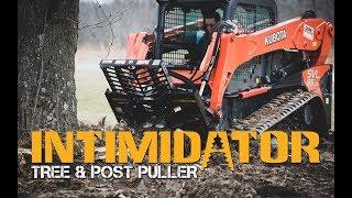 Tree Puller Attachment for Skid Steer Takes Down a Black Locust