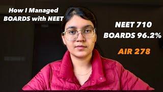 How to Manage BOARDS during NEET prep !? My Secret Strategy… 