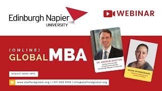 Online Global MBA | Edinburgh Napier University | Webinar  - 6 November 2023