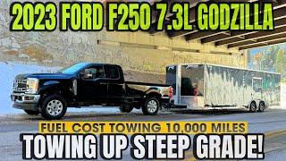 2023 Ford F250 7.3L Gas V8 Towing Up 6% Grade With MPG: Does It Outperform the 6.8L???