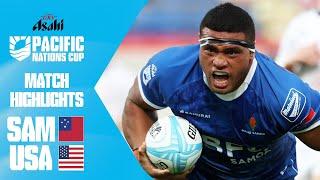 Last minute WINNER  | Samoa v USA | Match Highlights | Asahi Super Dry Pacific Nations Cup