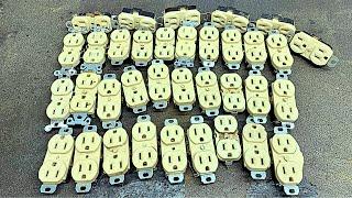 I Scrapped 35 Electrical Outlets for Easy Brass