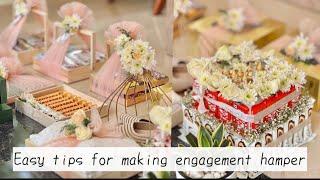 Engagement hamper making tutorial |malayalam |kraft area |