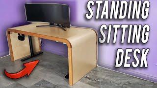 Make a UNIQUE Sitting Standing Desk By Bending Wood!