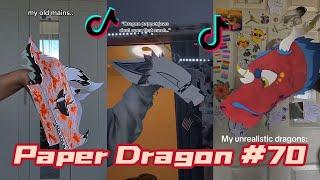 Dragon Puppet Crafts - Paper Dragon TikTok Compilation #70