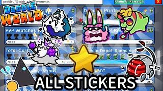 How to Get ALL the STICKERS Added In - Doodle World