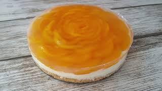 Pfirsich Käse Torte - Peach Cheesecake No Bake