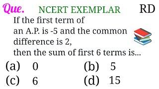 If the first term of an A.P. is -5 and the common difference is 2, then the sum of first 6 terms is