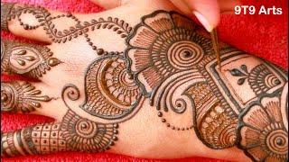 Very stylish & beautiful mehndi design | Arabic mehndi design | simple mehndi | mehandi #karwachauth