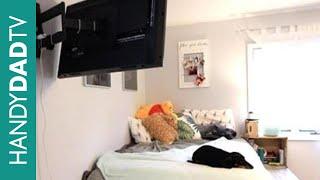 IKEA Hack Platform Bed TV - Articulating Wall Mount