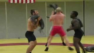 Functional Training with Suples Bulgarian Bag - Demo by Olympic Wrestlers