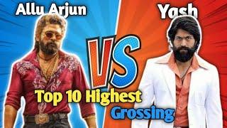 Allu Arjun, VS Rocking Star Yash, Top 10 Highest Grossing Movies Comparison