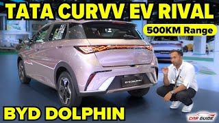 Tata Curvv EV Rival - BYD Dolphin Launching Soon in India | 500KM Range - Fast Charge - Safety ?