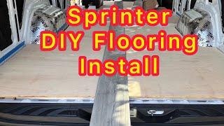 Sprinter Van build DIY vinyl plank flooring install @Vandingo