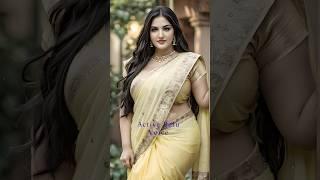 Saree Fashion ️ Plus Size Lookbook #model #ailookbook #shorts