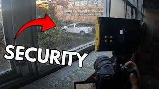 Hiding From Security at Abandoned Tinley Park Hospital - WE HAD TO RUN!!